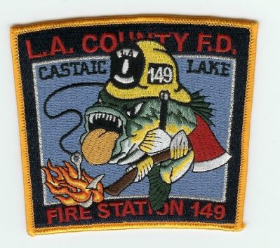 Los Angeles County Fire Station 149
Thanks to PaulsFirePatches.com for this scan.
Keywords: california castaic lake la co fd
