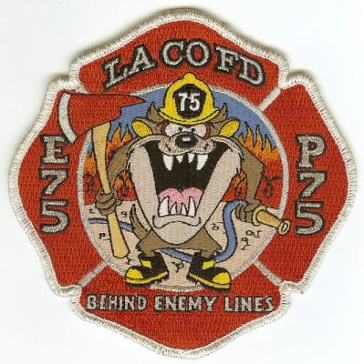 Los Angeles County Fire Station 75
Thanks to PaulsFirePatches.com for this scan.
Keywords: california engine pumper taz la co fd