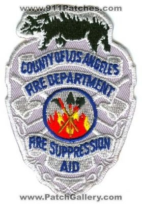 Los Angeles County Fire Department Suppression Aid (California)
Scan By: PatchGallery.com
Keywords: dept. lacofd l.a.co.f.d. of