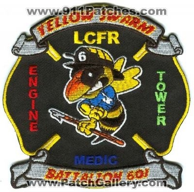 Loudoun County Fire Rescue Department Station 6 Patch (Virginia)
Scan By: PatchGallery.com
Keywords: lcfr co. dept. company engine tower medic battalion 601 yellow swarm