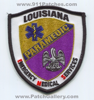 Louisiana State Emergency Medical Services EMS Paramedic Patch (Louisiana)
Scan By: PatchGallery.com
Keywords: certified licensed registered ambulance