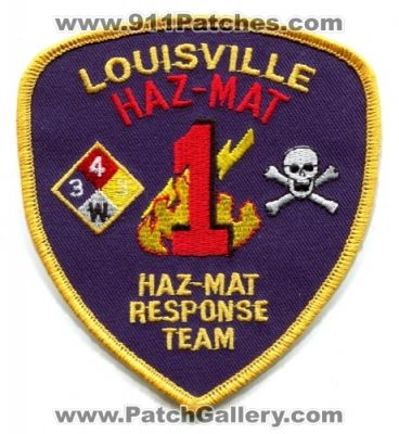 Louisville Fire Department Haz-Mat Response Team 1 Patch (Kentucky)
Scan By: PatchGallery.com
Keywords: dept. hazmat hmrt