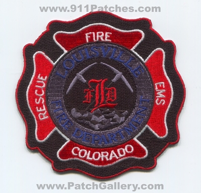 Louisville Fire Department Patch (Colorado) (Prototype)
[b]Scan From: Our Collection[/b]
[b]Patch Made By: 911Patches.com[/b]
Keywords: dept. rescue ems