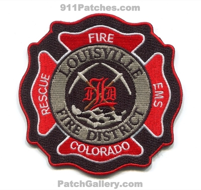 Louisville Fire Protection District Patch (Colorado)
[b]Scan From: Our Collection[/b]
[b]Patch Made By: 911Patches.com[/b]
Keywords: prot. dist. rescue ems department dept.