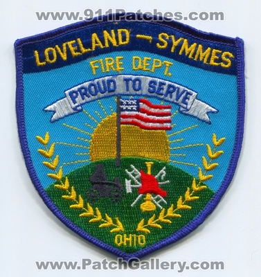 Loveland Symmes Fire Department Patch (Ohio)
Scan By: PatchGallery.com
Keywords: dept. proud to serve