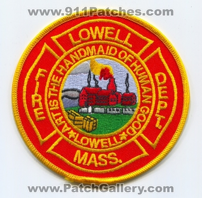 Lowell Fire Department Patch (Massachusetts)
Scan By: PatchGallery.com
Keywords: dept. mass. art is the handmaid of human good