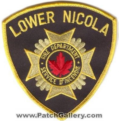 Lower Nicola Fire Department (Canada BC)
Thanks to zwpatch.ca for this scan.
