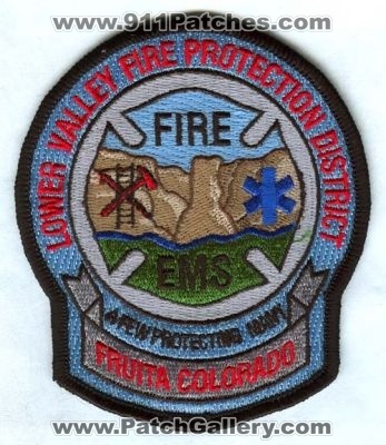 Lower Valley Fire Protection District Patch (Colorado)
[b]Scan From: Our Collection[/b]
Keywords: colorado ems fruita