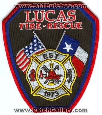 Lucas Fire Rescue Department Patch (Texas)
Scan By: PatchGallery.com
Keywords: dept.