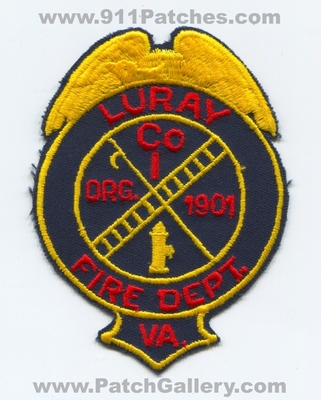 Luray Fire Department Company 1 Patch (Virginia)
Scan By: PatchGallery.com
Keywords: dept. co. number no. #1 va. org. 1901