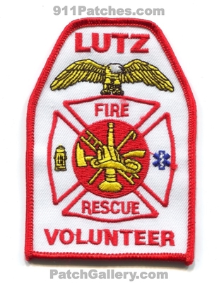 Lutz Volunteer Fire Rescue Department Patch (Florida)
Scan By: PatchGallery.com
Keywords: vol. dept.