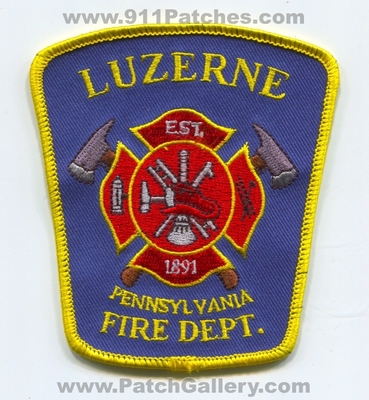 Luzerne Fire Department Patch (Pennsylvania)
Scan By: PatchGallery.com
Keywords: dept. est. 1891