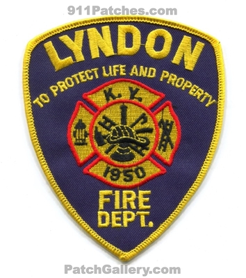 Lyndon Fire Department Patch (Kentucky)
Scan By: PatchGallery.com
Keywords: dept. to protect life and property 1950