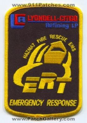 Lyondell Citgo Refining LP Emergency Response Team (Texas)
Scan By: PatchGallery.com
Keywords: oil refinery hazmat haz-mat fire rescue ems