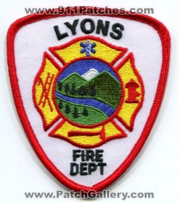 Lyons Fire Department Patch (Oregon)
Scan By: PatchGallery.com
Keywords: dept.