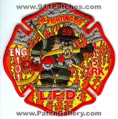 Lyons Fire Department Engine 101 Truck 115 Patch (New Jersey)
[b]Scan From: Our Collection[/b]
Keywords: l.f.d. lfd taz trk 59