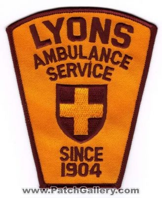 Lyons Ambulance Service
Thanks to Michael J Barnes for this scan.
Keywords: massachusetts ems