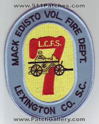 Mack Edisto Volunteer Fire Department (South Carolina)
Thanks to Dave Slade for this scan.
Keywords: vol. dept. lexington co. county s.c. l.c.f.s. lcfs 7