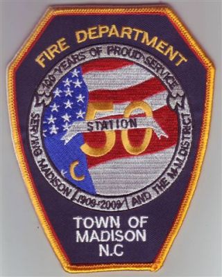 Madison Fire Department Station 50 (North Carolina)
Thanks to Dave Slade for this scan.
Keywords: 100 years town of