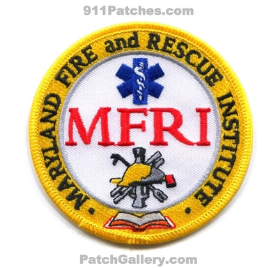 Maryland Fire and Rescue Institute MFRI Patch (Maryland)
Scan By: PatchGallery.com
