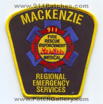 Mackenzie Regional Emergency Services Patch (Canada)
Scan By: PatchGallery.com
Keywords: fire rescue department dept. enforcement medical 911 dispatcher communications ems ambulance emt paramedic
