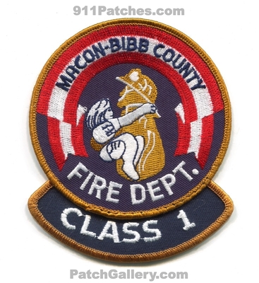 Macon Bibb County Fire Department Class 1 Patch (Georgia)
Scan By: PatchGallery.com
Keywords: co. dept. one