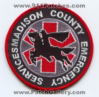 Madison County Emergency Services Patch (UNKNOWN STATE)
Scan By: PatchGallery.com
Keywords: co. ems