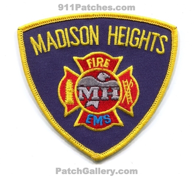 Madison Heights Fire EMS Department Patch (Michigan)
Scan By: PatchGallery.com
Keywords: dept.
