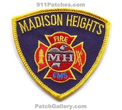 Madison Heights Fire EMS Department Patch (Michigan)
Scan By: PatchGallery.com
Keywords: dept.