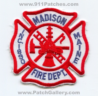 Madison Fire Department Patch (Maine)
Scan By: PatchGallery.com
Keywords: dept. inc. 890