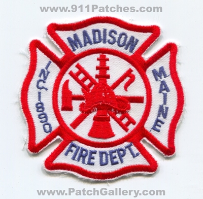 Madison Fire Department Patch (Maine)
Scan By: PatchGallery.com
Keywords: dept. inc. 890