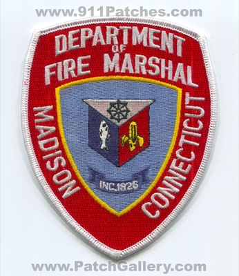Madison Department of Fire Marshal Patch (Connecticut)
Scan By: PatchGallery.com
Keywords: dept. inc. 1826