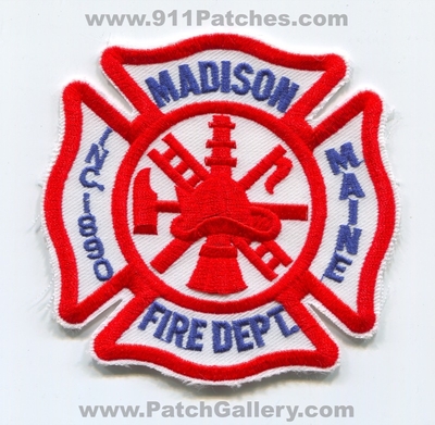 Madison Fire Department Patch (Maine)
Scan By: PatchGallery.com
Keywords: dept. inc. 1890