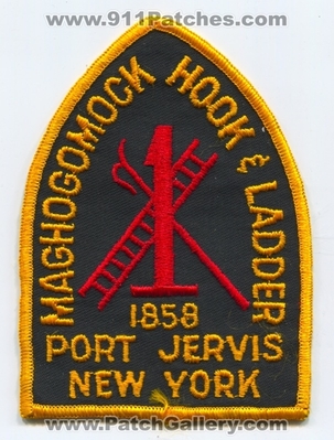 Maghogomock Hook and Ladder 1 Fire Department Port Jervis Patch (New York)
Scan By: PatchGallery.com
Keywords: & dept. 1858