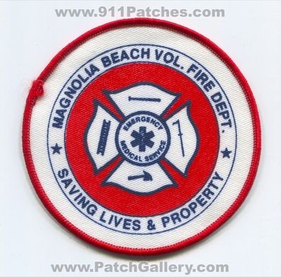 Magnolia Beach Volunteer Fire Department Emergency Medical Services EMS Patch (Texas)
Scan By: PatchGallery.com
Keywords: vol. dept. saving lives & and property