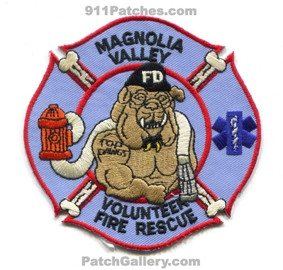 Magnolia Valley Volunteer Fire Rescue Department Patch (Florida)
Scan By: PatchGallery.com
Keywords: vol. dept. top dawgs