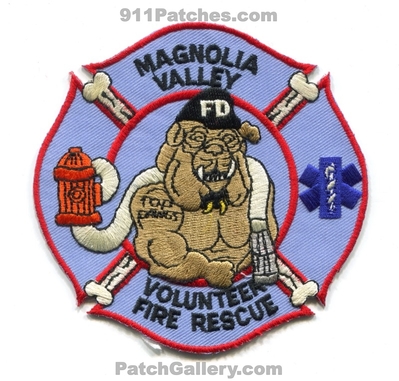 Magnolia Valley Volunteer Fire Rescue Department Patch (Florida)
Scan By: PatchGallery.com
Keywords: vol. dept. top dawgs