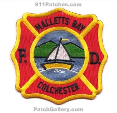 Malletts Bay Colchester Fire Department Patch (Vermont)
Scan By: PatchGallery.com
Keywords: dept.