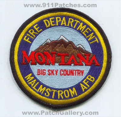 Malmstrom Air Force Base AFB Fire Department USAF Military Patch (Montana)
Scan By: PatchGallery.com
Keywords: a.f.d. dept. u.s.a.f. big sky country