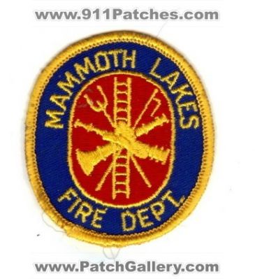 Mammoth Lakes Fire Department (California)
Thanks to Paul Howard for this scan. 
Keywords: dept.