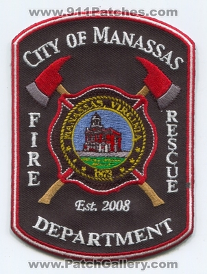 Manassas Fire Rescue Department Patch (Virginia)
Scan By: PatchGallery.com
Keywords: city of dept. est. 2008