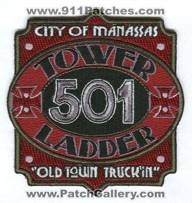 Manassas Volunteer Fire Company Tower Ladder 501 Patch (Virginia)
Scan By: PatchGallery.com
Keywords: vol. co. station city of department dept. old town truckin