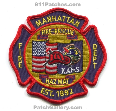 Manhattan Fire Rescue Department Patch (Kansas)
Scan By: PatchGallery.com
Keywords: dept. hazmat haz-mat est. 1892