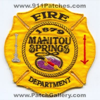 Manitou Springs Fire Department Patch (Colorado)
[b]Scan From: Our Collection[/b]
Keywords: dept.