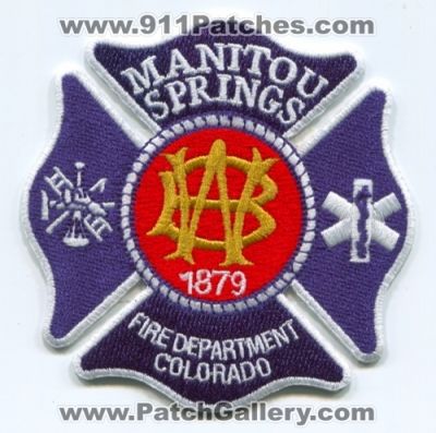 Manitou Springs Fire Department Patch (Colorado)
[b]Scan From: Our Collection[/b]
Keywords: dept.