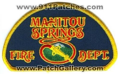 Manitou Springs Fire Department Patch (Colorado)
[b]Scan From: Our Collection[/b]
Keywords: dept.