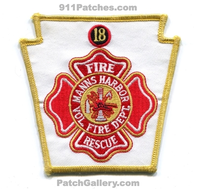 Manns Harbor Volunteer Fire Rescue Department 18 Patch (North Carolina)
Scan By: PatchGallery.com
Keywords: vol. dept.