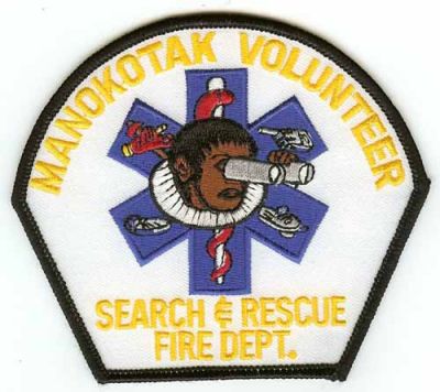 Manokotak Volunteer Fire Dept
Thanks to PaulsFirePatches.com for this scan.
Keywords: alaska search and rescue department