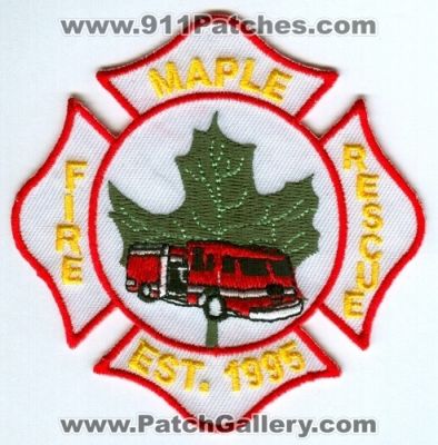 Maple Fire Rescue Department (UNKNOWN STATE)
Scan By: PatchGallery.com
Keywords: dept.