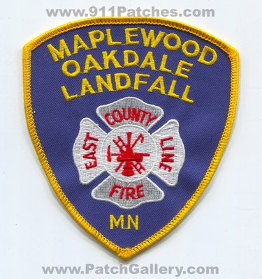 East County Line Fire Department Maplewood Oakdale Landfall Patch (Minnesota)
Scan By: PatchGallery.com
Keywords: co. dept. mn
